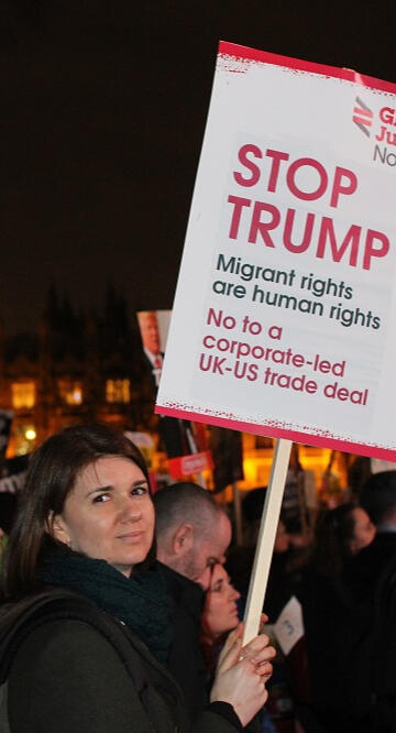 Anti Trump demo Feb 2018